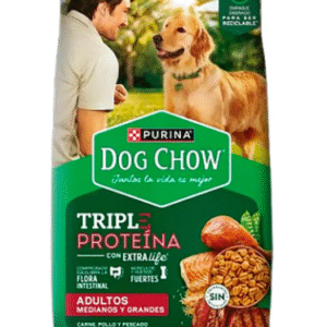 Dog Chow Triple Proteína Medianos y Grandes 8kg