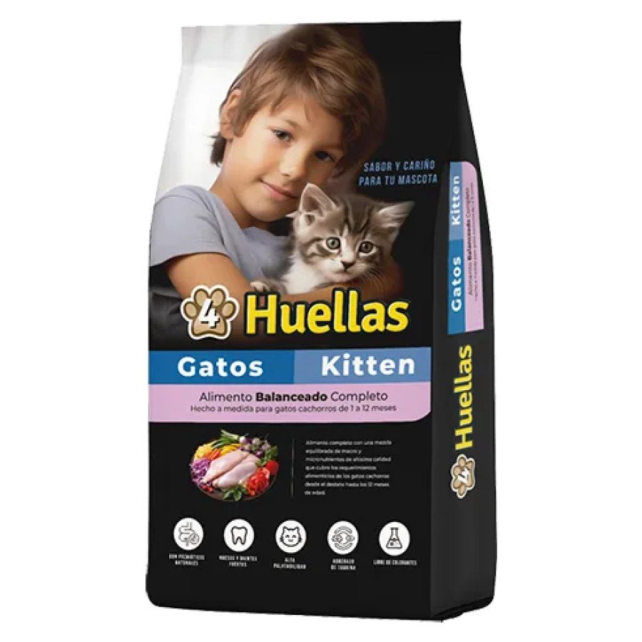 D_NQ_NP_2X_935893-MLA115412703586_082026-F 4 Huellas Gato Kitten 10 KG